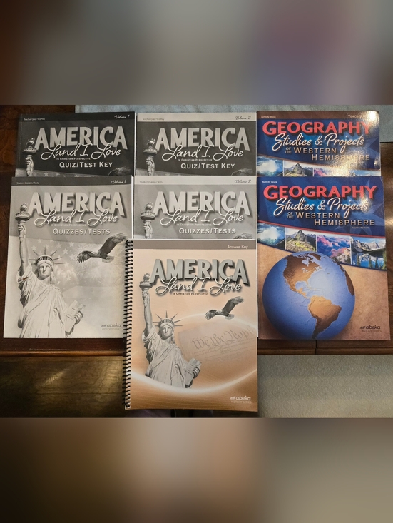 Abeka Other - New:  Abeka 8th Grade History "America Land I Love" 7-Book Teacher & Test Set
